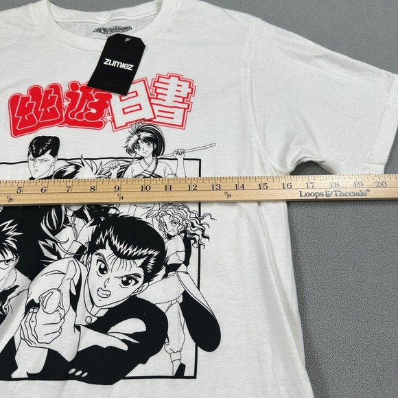 NWT Yu Yu Hakusho Group Kanji Shirt Mens S Magna Anime Graphic Tee Short Sleeve - Picture 6 of 9